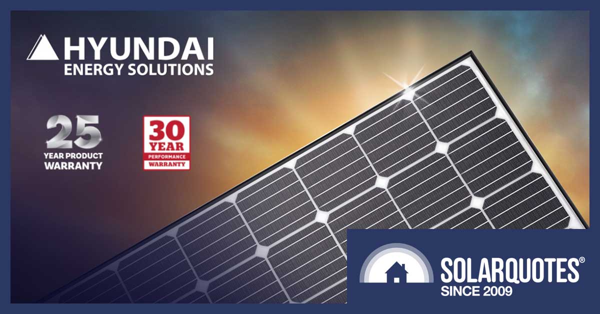 Hyundai solar panels