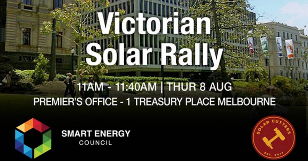 Victorian solar rally