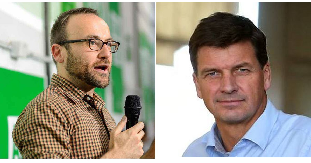 Adam Bandt and Angus Taylor