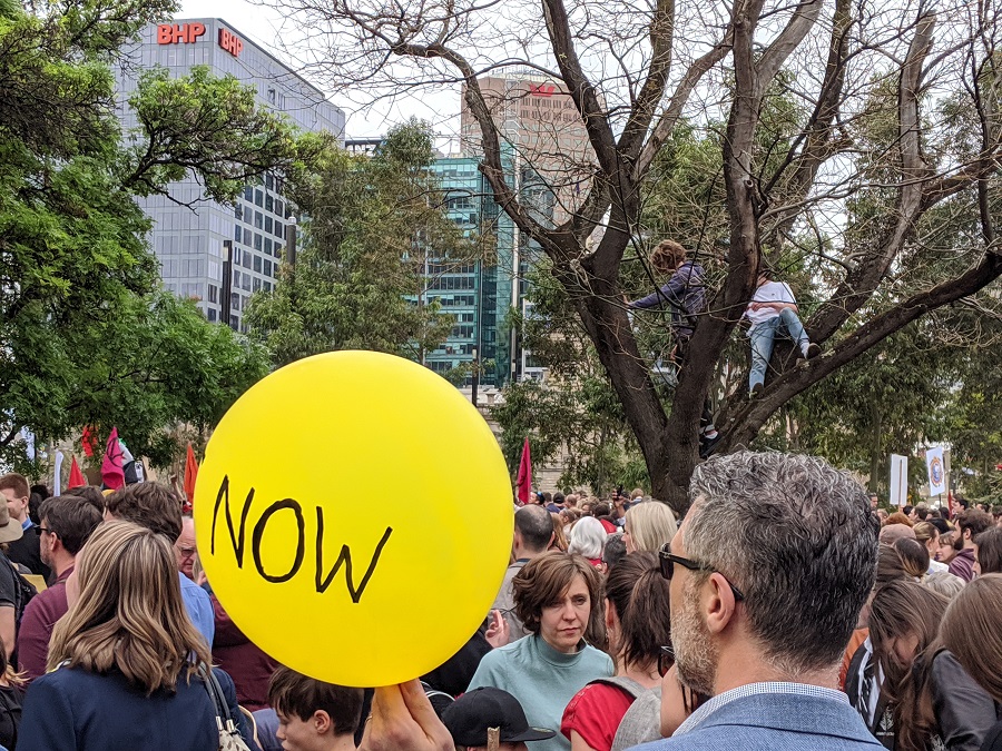 Climate Strike crowd - Adelaide