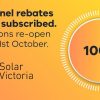 Solar rebates in Victoria