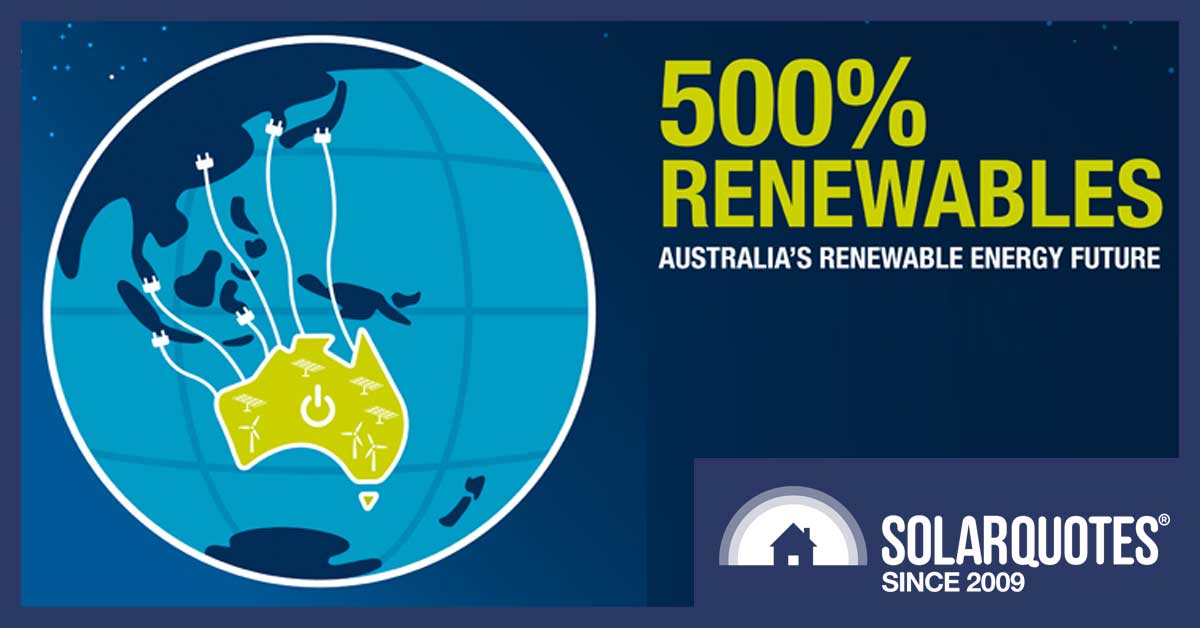 500% renewables for Australia