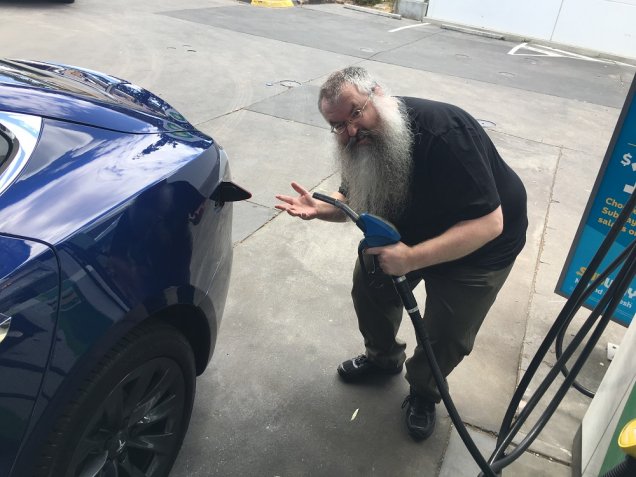 Tesla Model S "refueling"