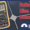 Grid voltage rise and solar energy systems