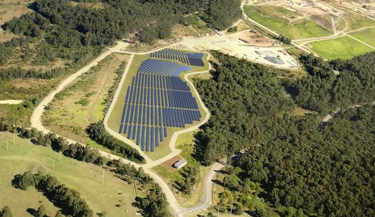 Summerhill solar farm - artist's impression