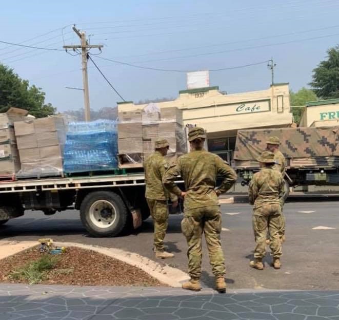 Bushfire relief - ADF