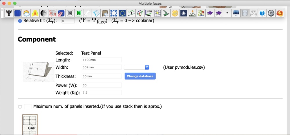 Switch to solar panel database