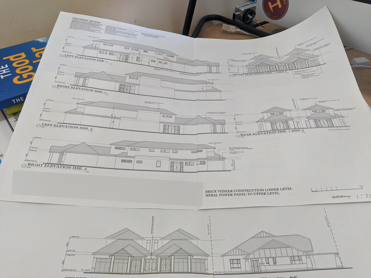 Neighbouring house plans