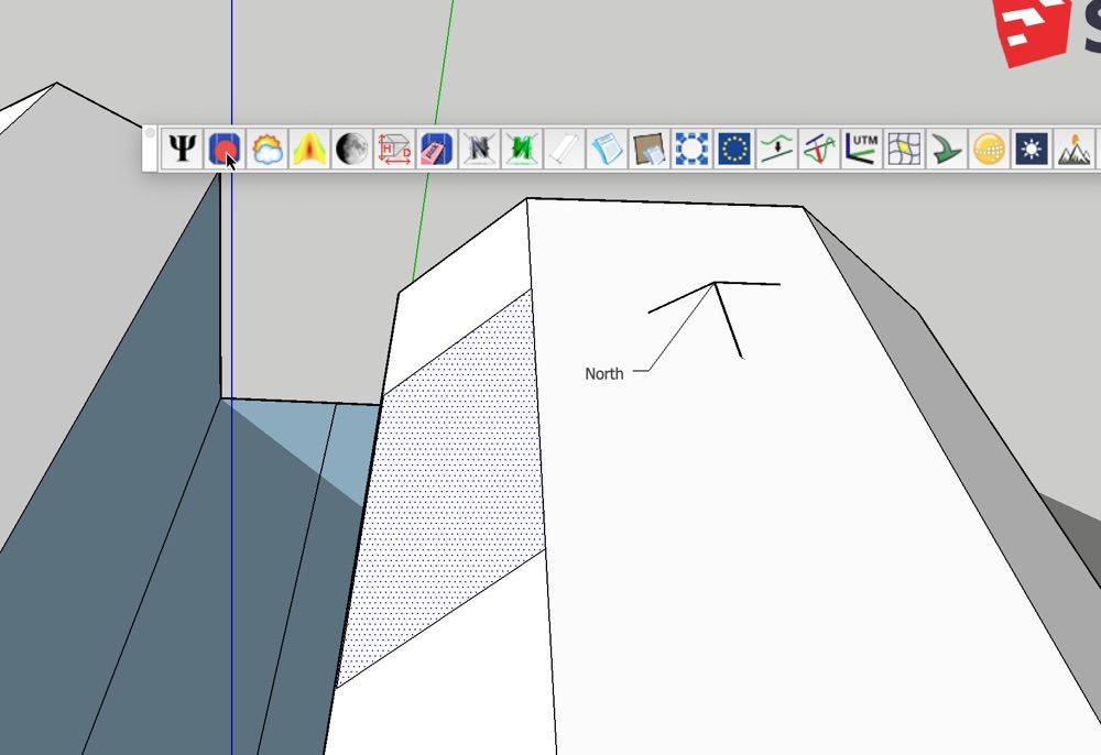 Preparing to place solar panels on Sketchup