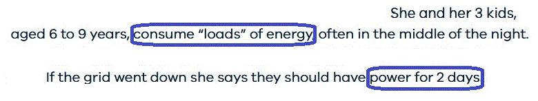 energy use