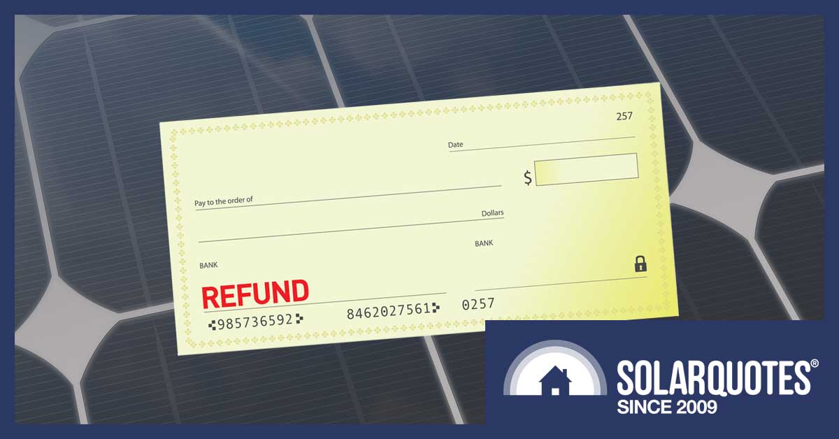 Electricity retailer credit refund