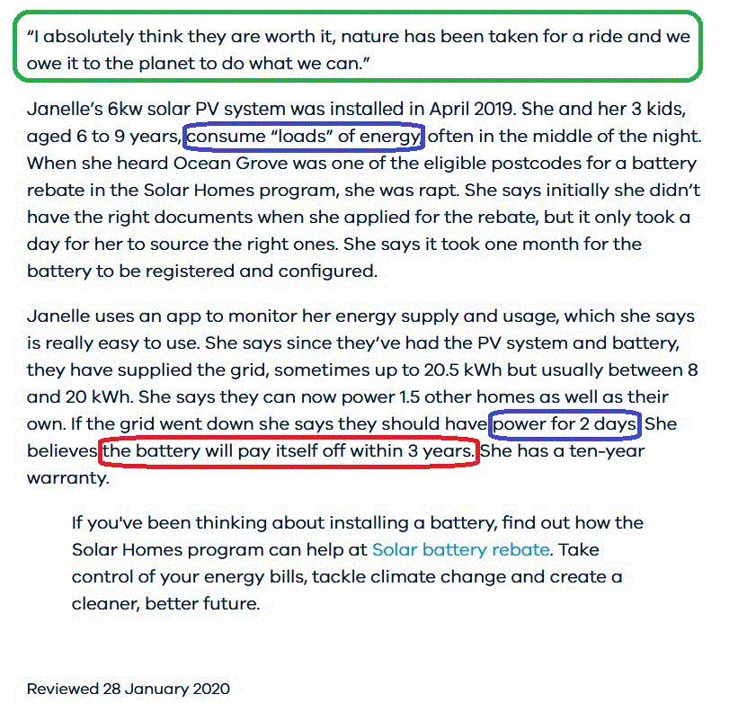 solar battery case study text