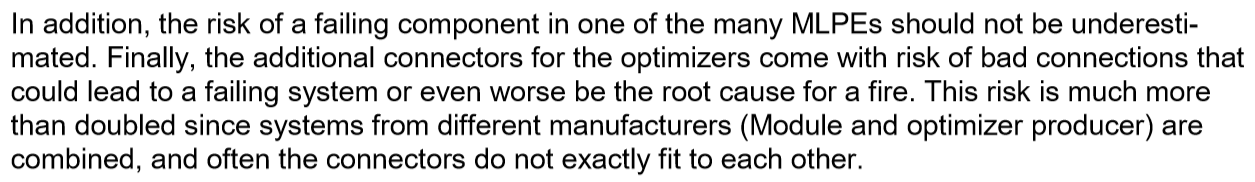 Failing component risk