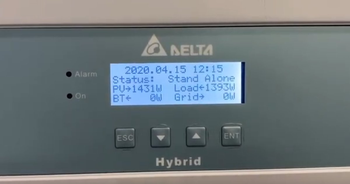 Delta E5 hybrid inverter