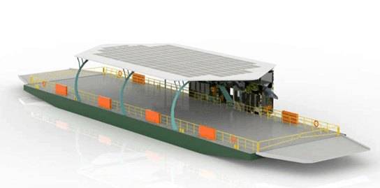 Daintree solar ferry
