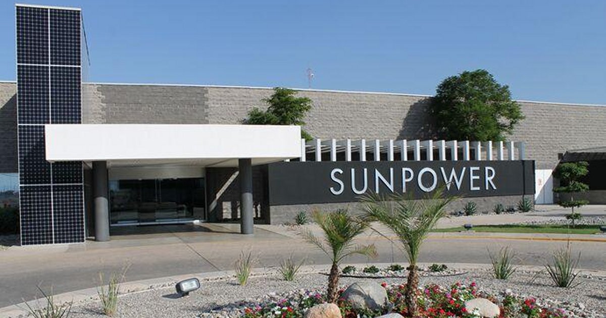 SunPower solar panel manufacturing