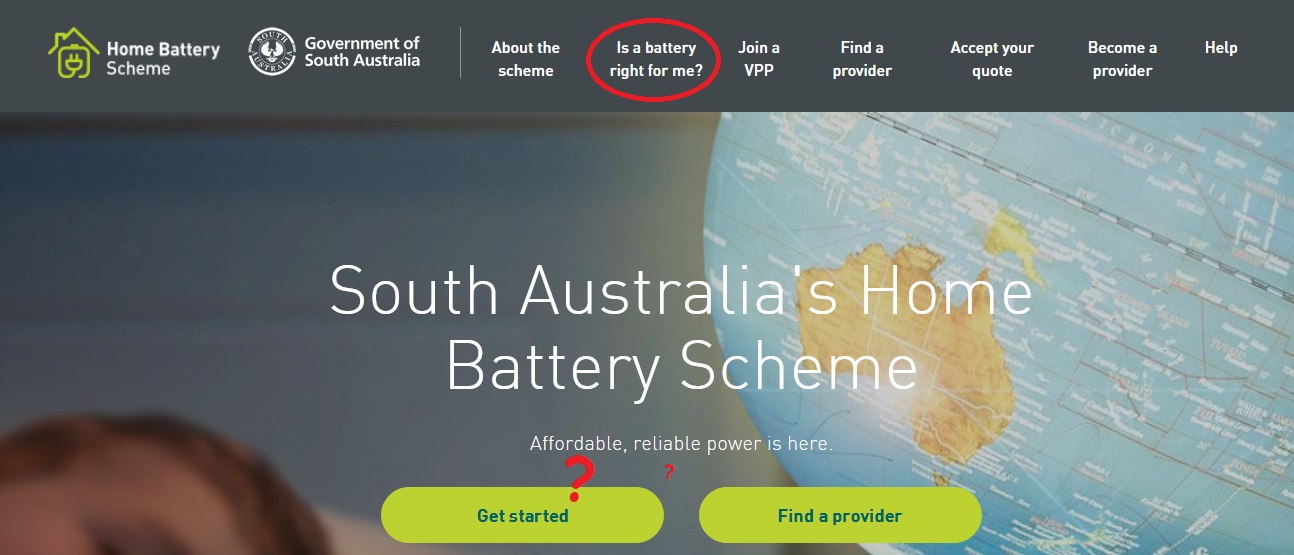 South Australia Home Battery Scheme