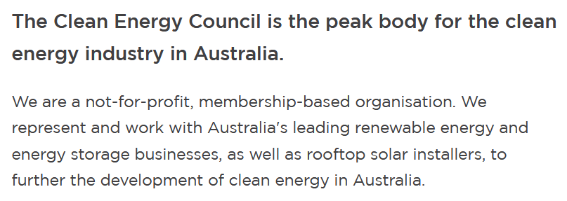 Clean Energy Council description