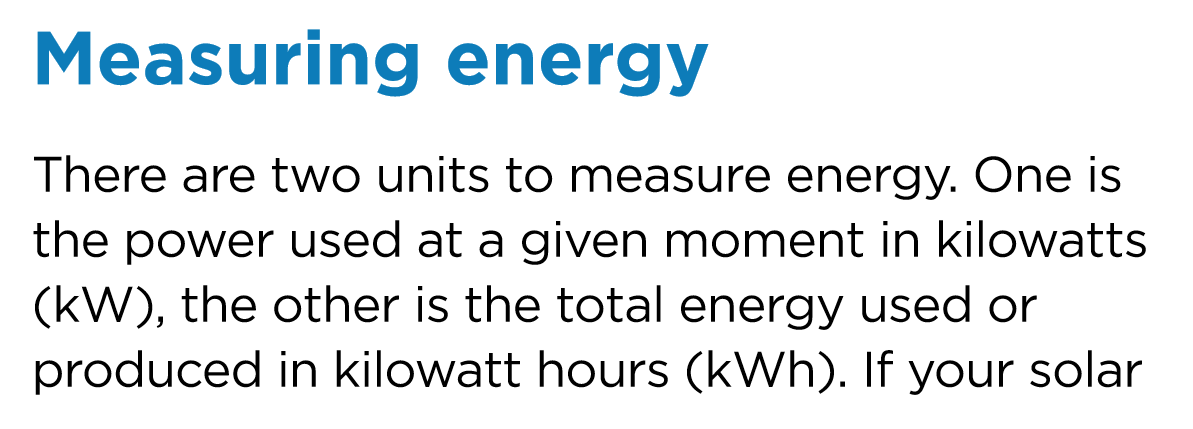 measuring energy