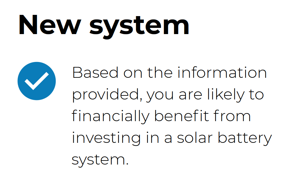 battery recommendation - NSW Government