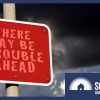 trouble ahead sign