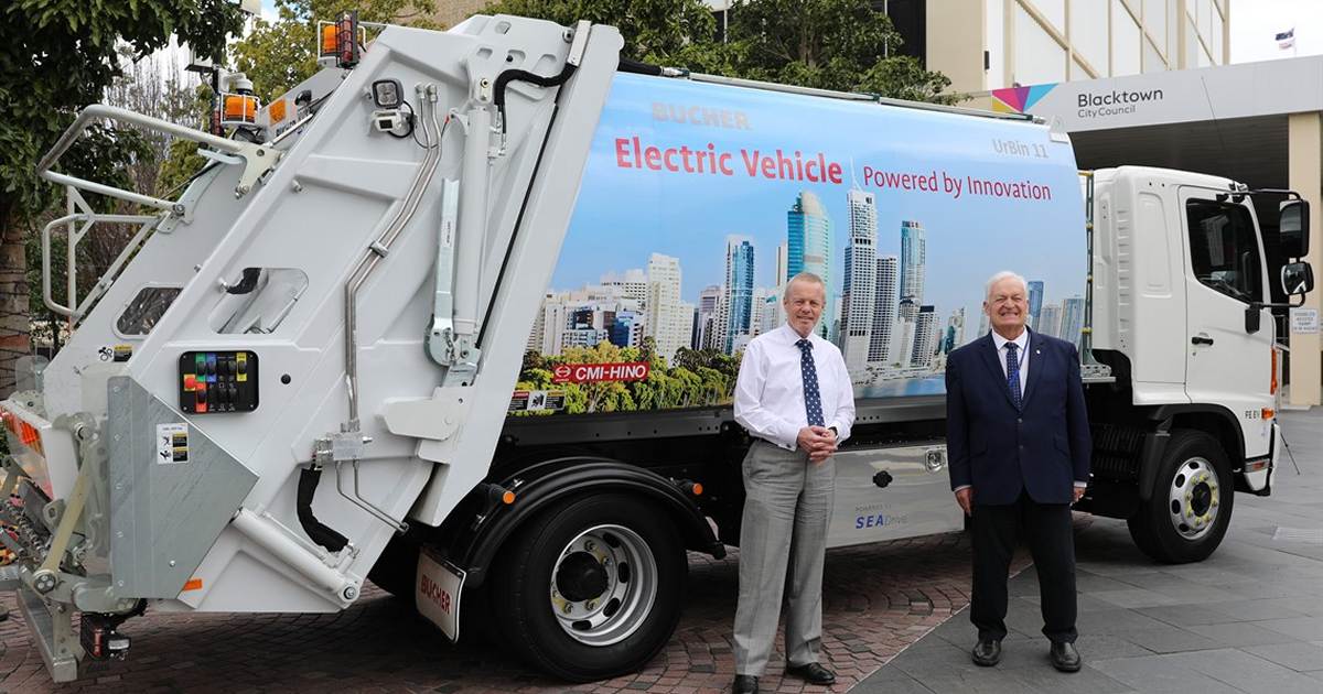 Blacktown City Council electric garbage truck