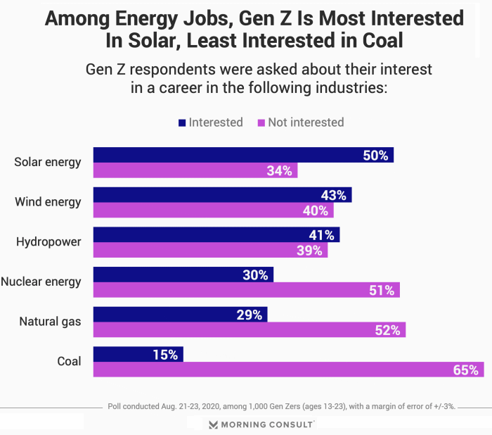 Energy sector job interest