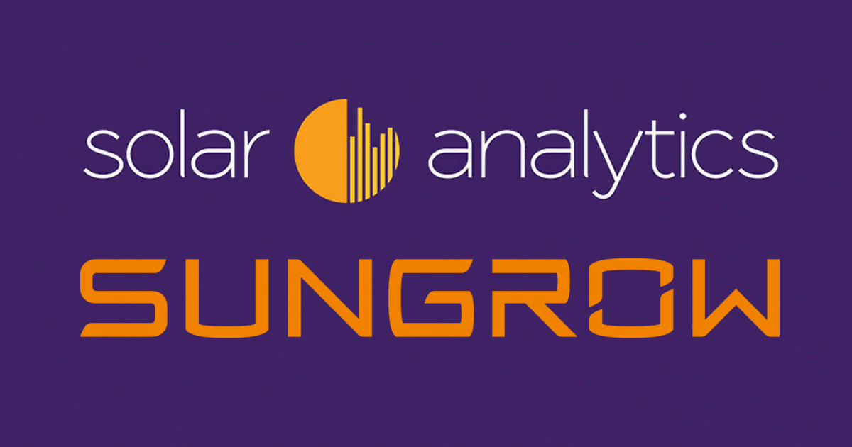 Solar Analytics and Sungrow inverters