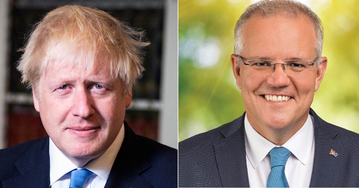 Boris Johnson and Scott Morrison - Emissions