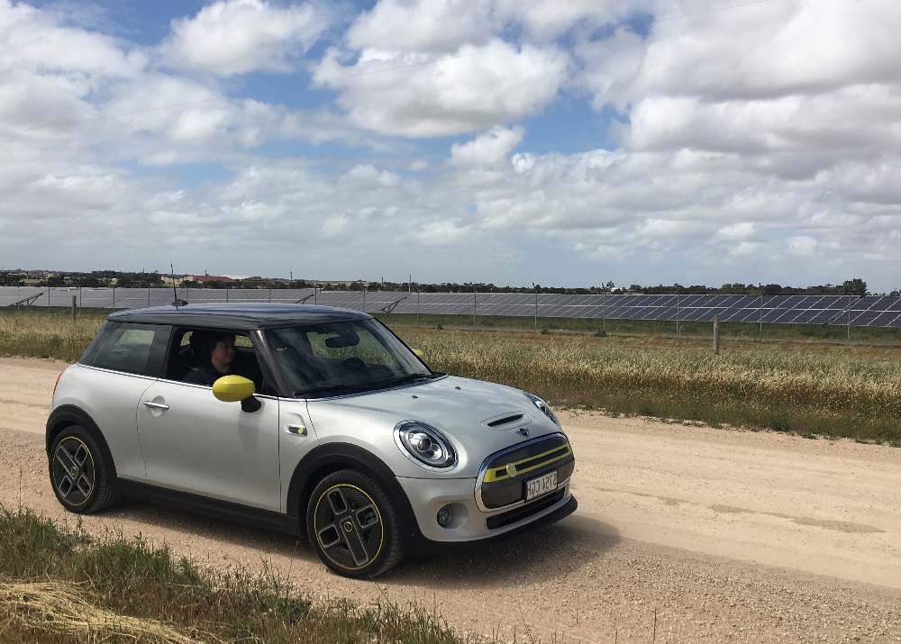 Mini Electric at Tailem Bend solar farm