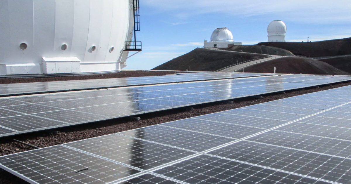Keck Observatory solar panels