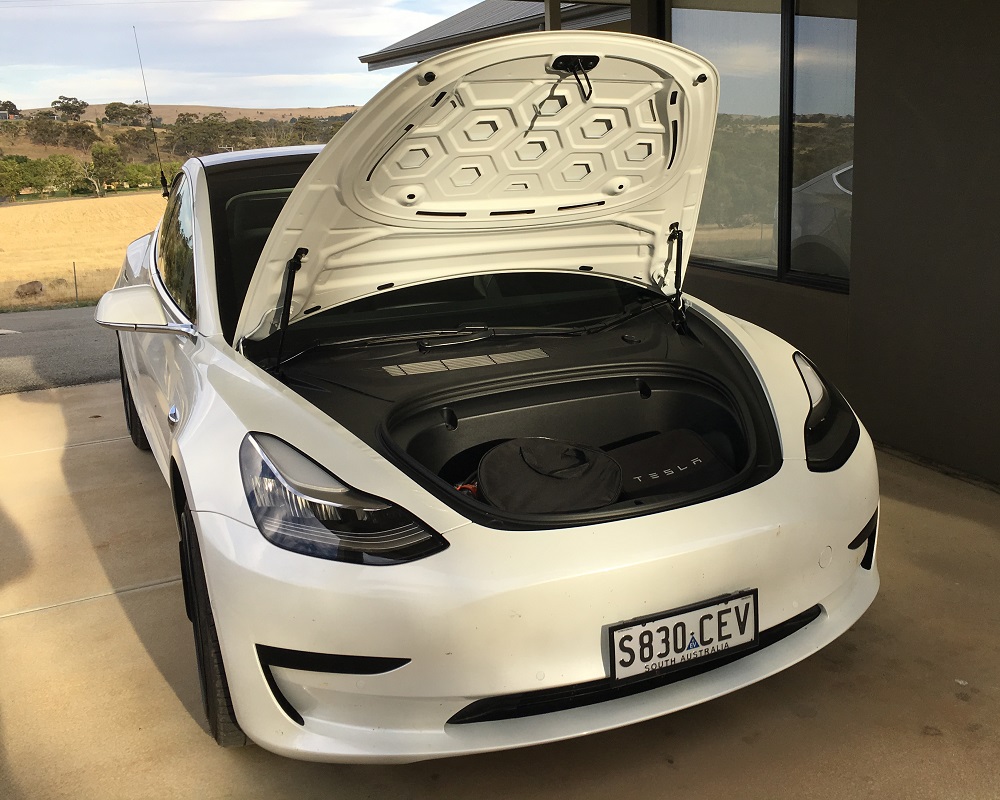 Tesla Model 3 frunk