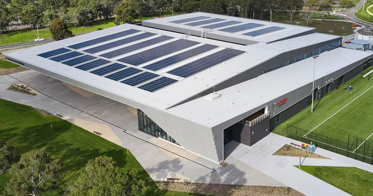 La Trobe Sports Stadium - solar power