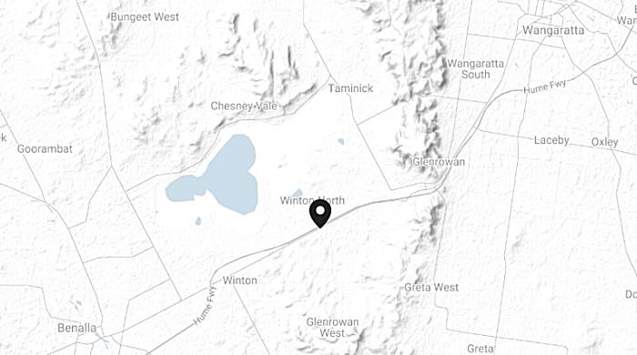 Glenrowan West solar farm location