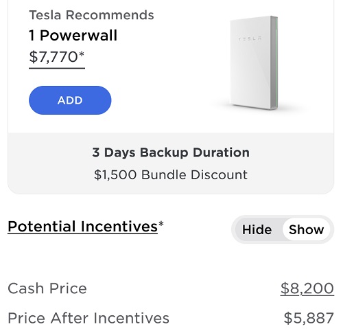 Powerwall price in the USA