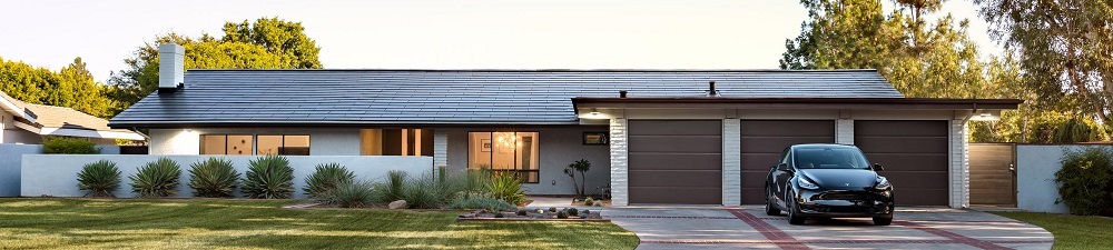 Tesla solar roof example