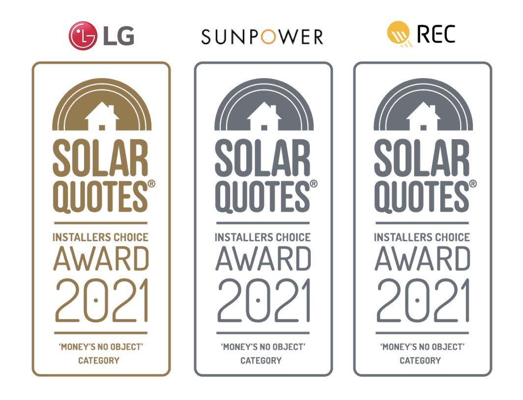 Top 3 high-end panel brands - LG, SunPower and REC