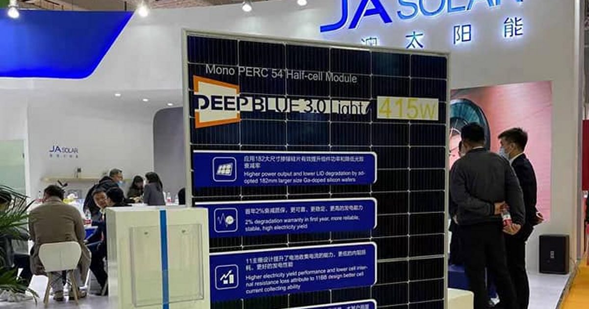 JA Solar - 415-watt DeepBlue 3.0 Light