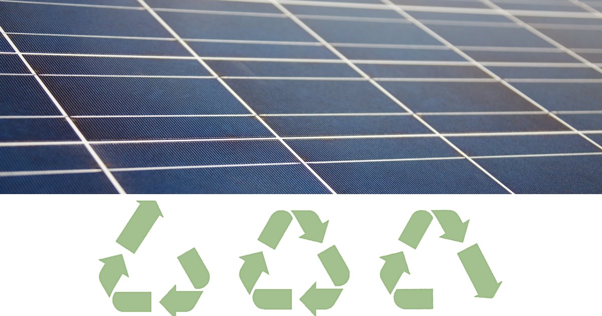 Solar panel recycling and upcycling