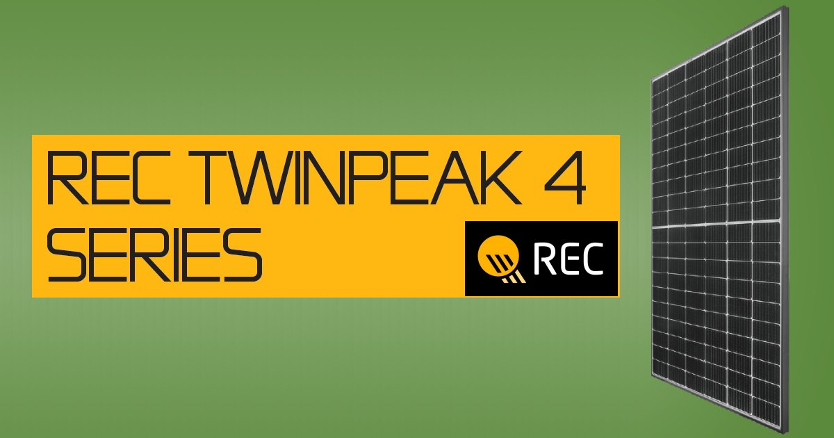 REC TwinPeak 4 solar panels