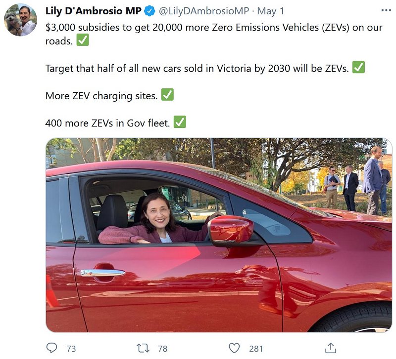 Victorian Minister for Energy, Environment and Climate Change - Lily D'Ambrosio