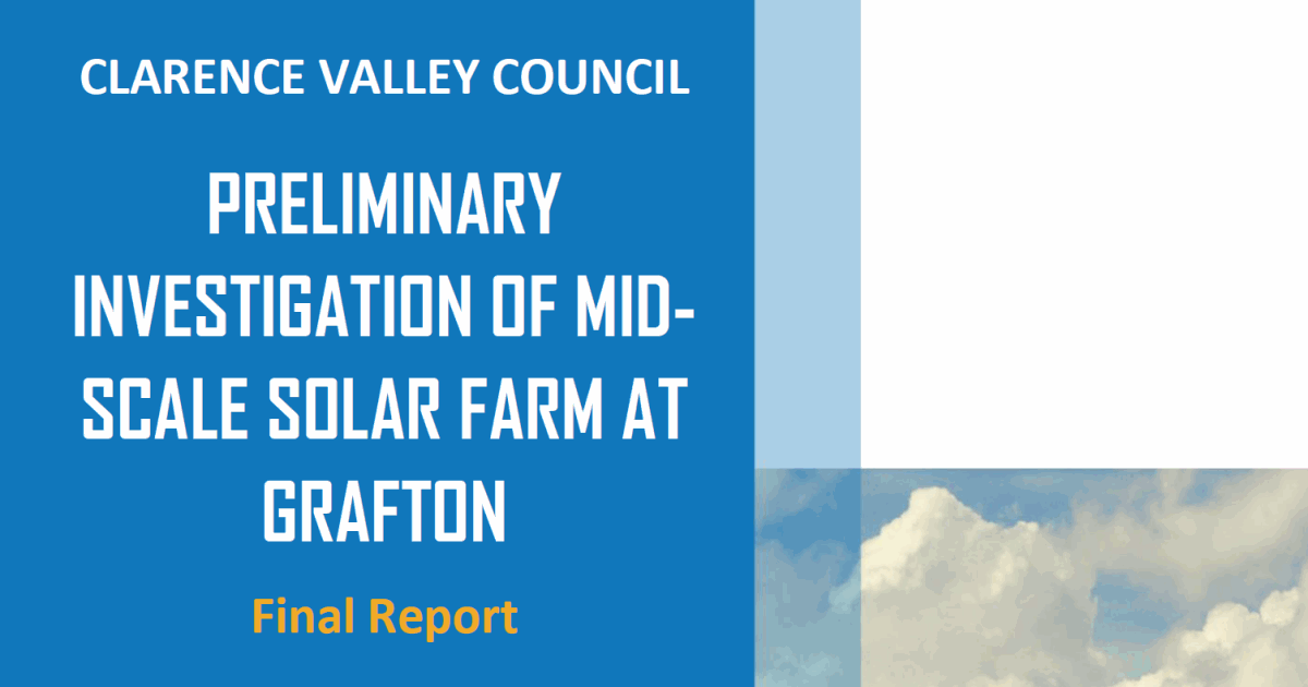 Proposed solar farm for Grafton