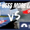 Wind and solar energy vs coal - land use