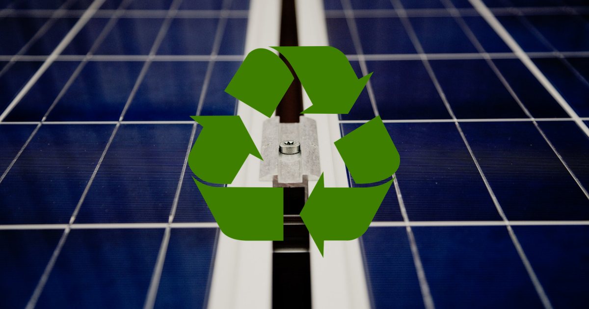 Solar panel recycling
