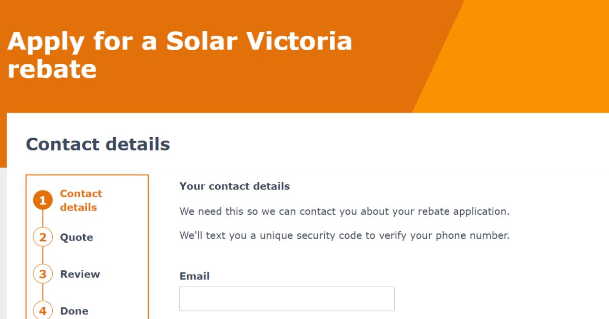 Victoria solar panel rebate