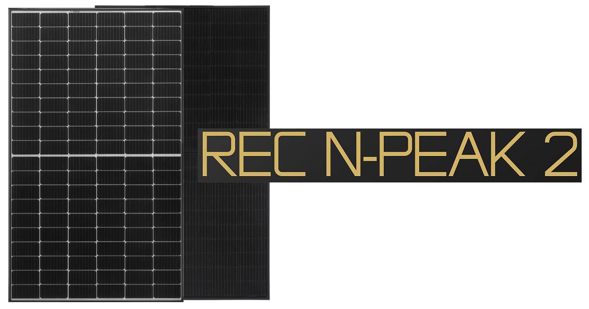 REC N-Peak 2 solar panelss