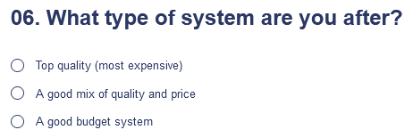 System installation price range