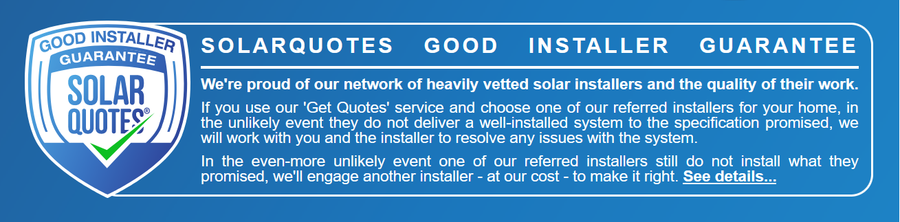 Good Installer Guarantee