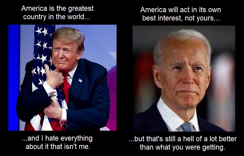 Donald Trump and Joe Biden