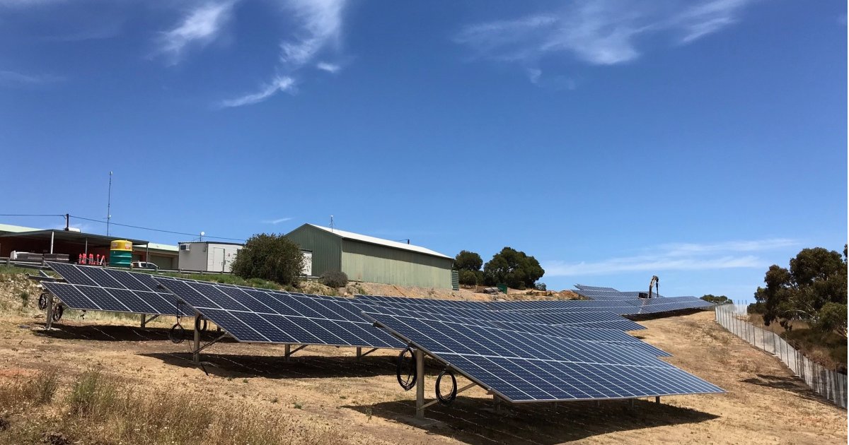 SA Water Myponga solar installation